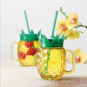 Pineapple Mason Jars, set of 4